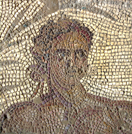 Fig. 1. Eutychia mosaic, detail of athlete (N. Anastasatou and B. Robinson; courtesy American School of Classical Studies, Corinth Excavations) (= fig. 6 in published article).