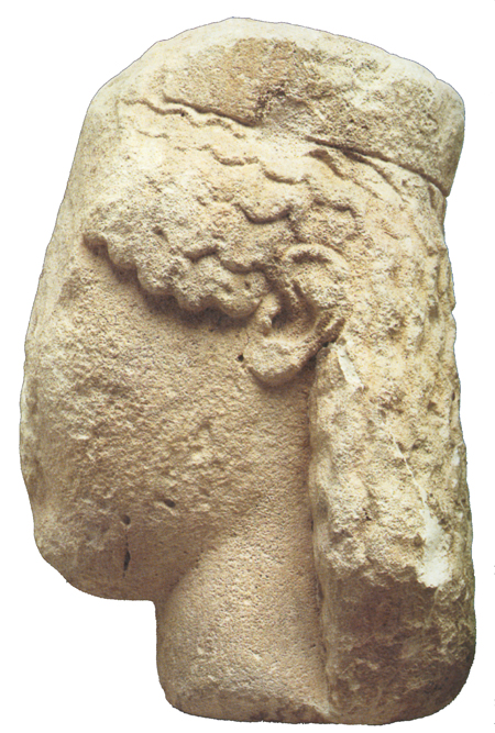Fig. 34. Female head, probably the cult statue of Hera from Temple E1 at Selinous. Palermo, Museo Archeologico Regionale, inv. no. 3889 (Pugliese Carratelli 1985, fig. 165) (= fig. 15 in published article).