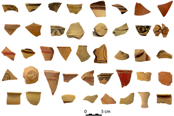 Fig. 10. Pottery from the deposits southwest of Wall 4, to the south of the Peisistrateian Telesterion.