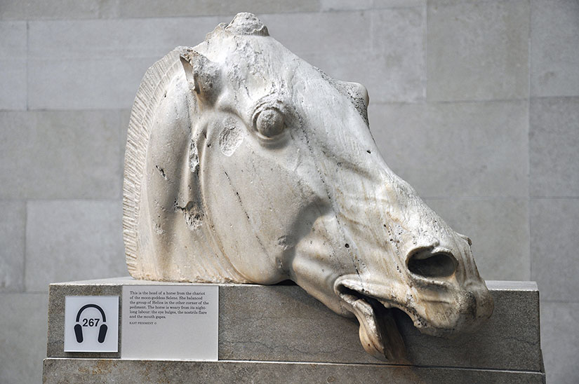 Fig. 3. Head of Selene’s horse (Parthenon east pediment O). London, British Museum.