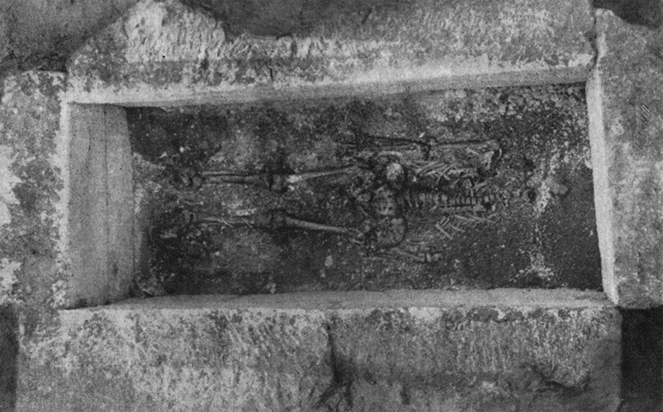 Fig. 6. Cist of the Tomb of the Papyrus, Callatis, as found. Length of interior of cist 2.05 m (C. Preda in Colesniuc 2013, 13).