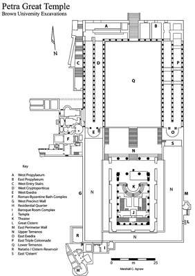 Fig. 7. Plan of the Great Temple site (M. Agnew).