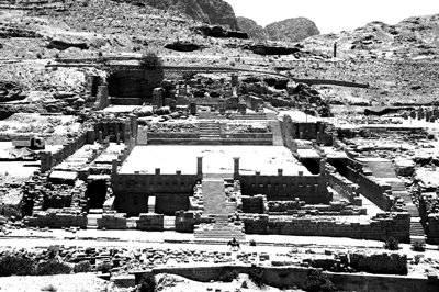 Fig. 8. Great Temple precinct; overview to south, 2007 (A. Joukowsky).